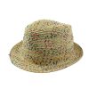 Custom Mens Paper Straw Hat Fedora Hat For Sale-0