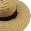 Custom Wholesale Summer Blank Straw Lady Hat Women Straw Hat for Sale-1502