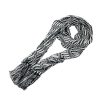 Winter Zig-Zag Women's Knitted Scarf with Tassels