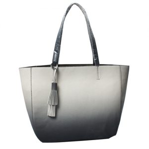 Large Capacity Grey Shaed Leather Bag