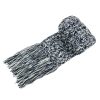 Winter Warm Women's Knitted Scarf with Tassels-0