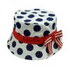 Lady Printed Hat with bowknot Fisherman Hat-0