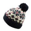 Custom Winter Fashion Snow Flake Pattern Bobble Hat