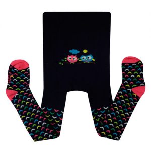 Baby Winter Tights with Cartoon Pattern