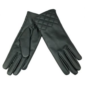 Fashion Women's Ling Plaid Leather Gloves-0