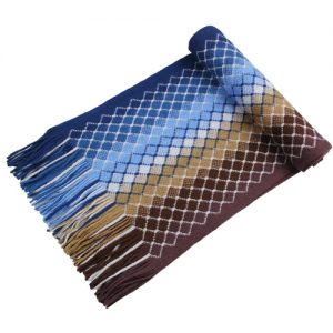 Fashion Mens Wool Stripe Scarf